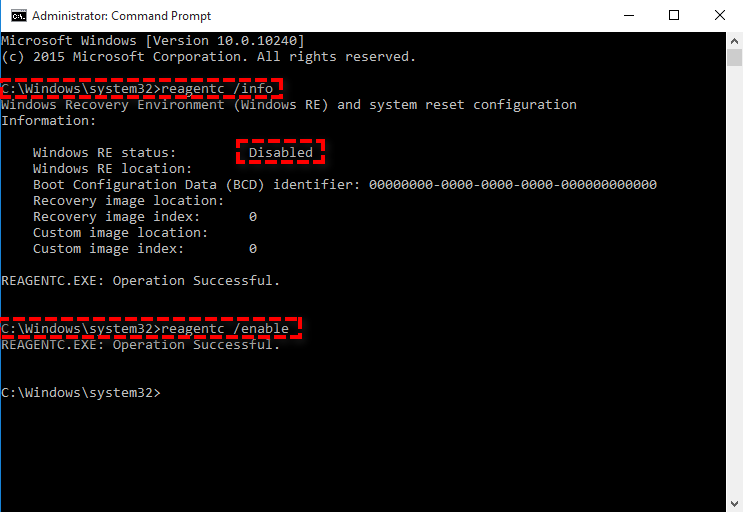 啟用Windows 10恢復(fù)環(huán)境